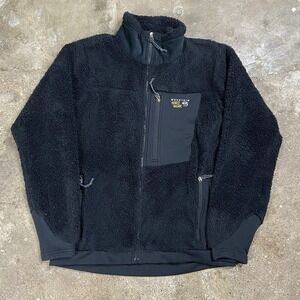 Mountain Hardwear Monkey Fleece Jacket Women's Size Medium Black Full Zip Hike